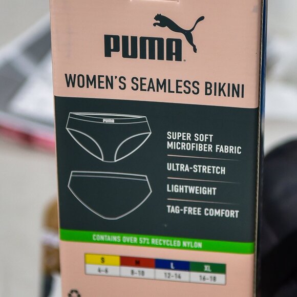 PUMA  4  PACK  SEAMLESS  BIKINI‎ - Picture 3 of 3